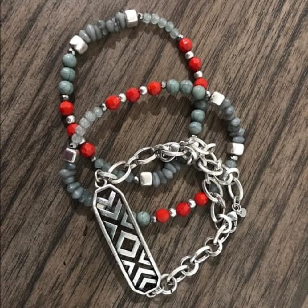 Premier Designs Fast Forward Bracelet Set